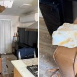 ШОКУЮЧИЙ ІНЦИДЕНТ: Крижаний снаряд пробив дах будинку в Каліфорнії, залишивши слід на дивані!