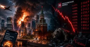 Фондовий ринок Росії обвалюється після атаки українських дронів на Москву
