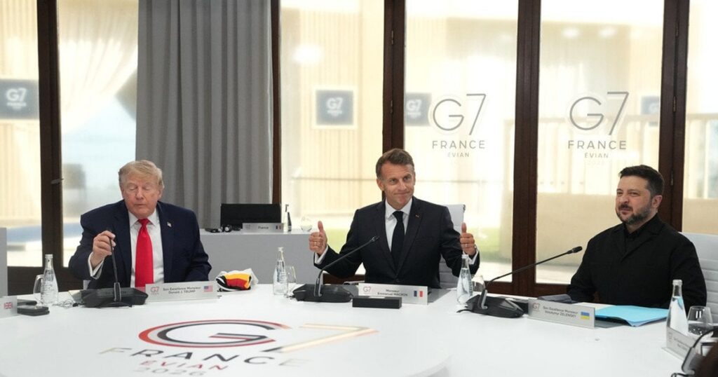Трамп та Зеленський прибули на саміт G7 для обговорення миру в Україні: з’явилося відео Трамп та Зеленський прибули на саміт G7 для обговорення миру в Україні: з’явилося відео