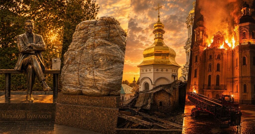 «Що там любителі Булгакова?»: українці сперечаються про культуру «вне палітіки» після удару по Лаврі
