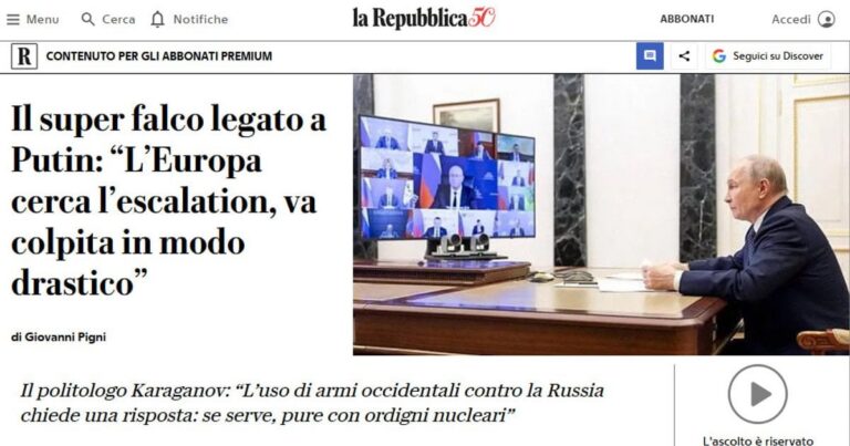 La Repubblica в епіцентрі скандалу: журналіст узгоджував текст з російським ідеологом