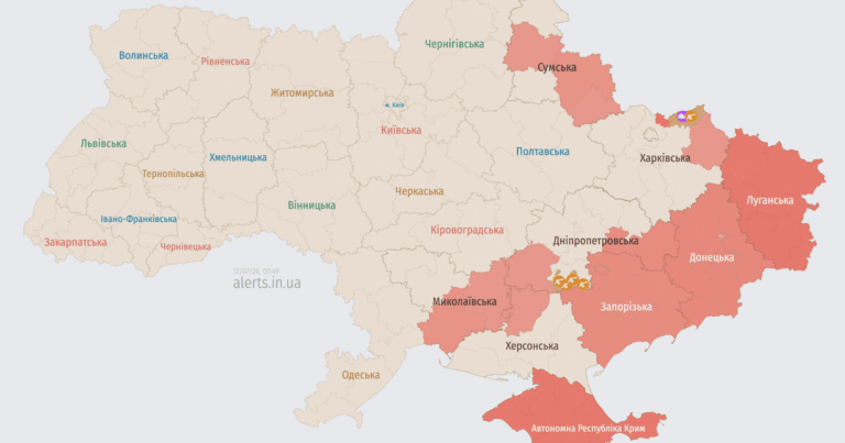 Нічна атака дронами: Україна під ударом ударних безпілотників 12 липня