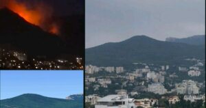 Гора Могабі біля Ялти палає, як вулкан: нова “атракція” окупації поруч з російським військовим об’єктом