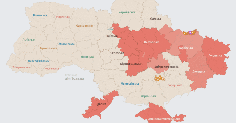Тривожна ніч: Україна під атакою російських “Шахедів” 11 вересня