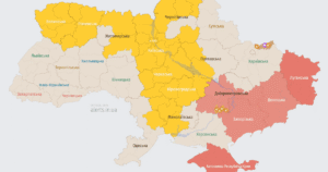 Повітряна тривога в ніч проти 9 жовтня в Україні — Росія атакує ударними безпілотниками — Укрaїнa